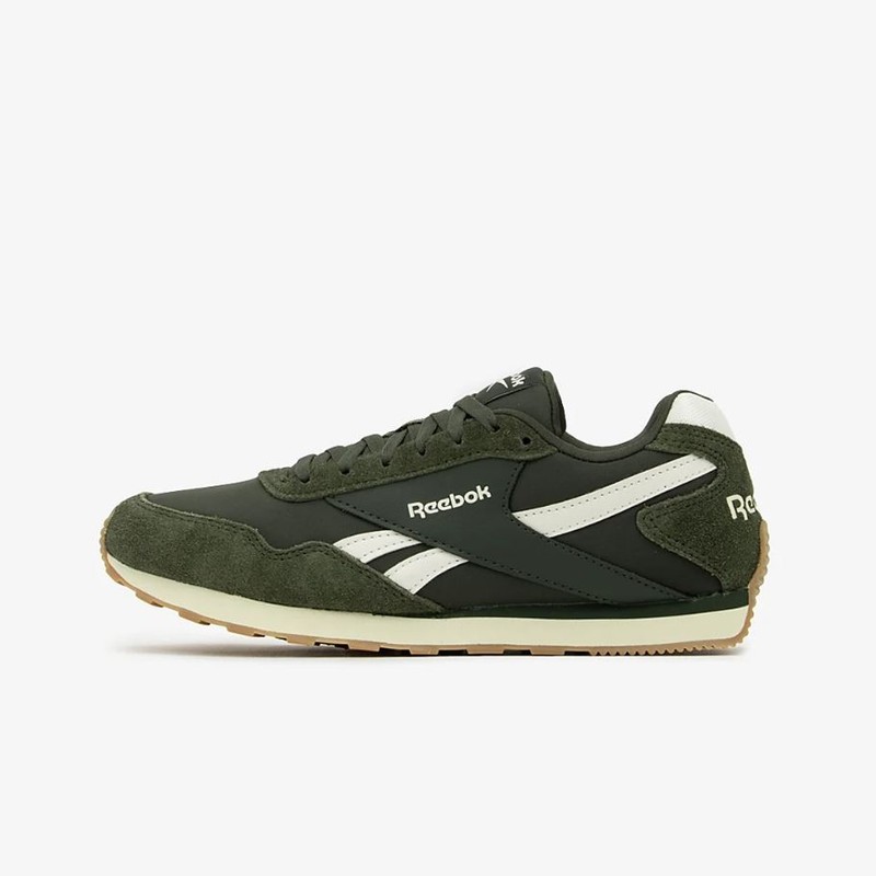 REDUCED | Reebok Glide Low Mens Casual Shoes (D) (Grit Green/Chalk) gallery