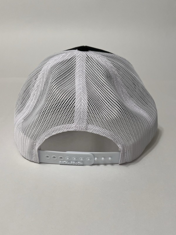 Snap-On Leather Patch Richardson 112 Hat Black/White NWT Mesh Back Trucker Cap gallery