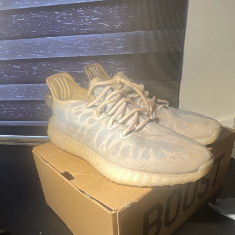 adidas Yeezy Boost 350 V2 White Beige Animal Print Lace-Up Sneaker gallery