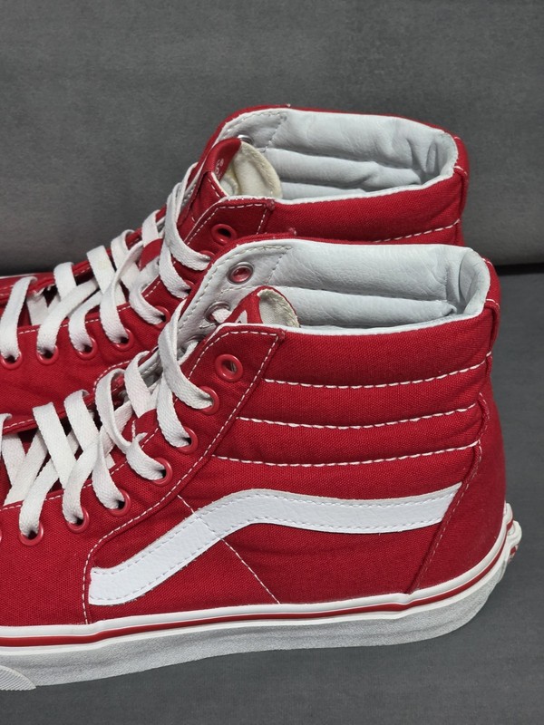 Size 9 - Vans Sk8- High Racing Red gallery