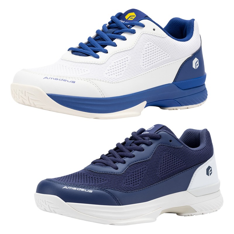 FitVille Men’s Wide Pickleball Shoes Tennis Shoes Sneakers All Court Racquetball