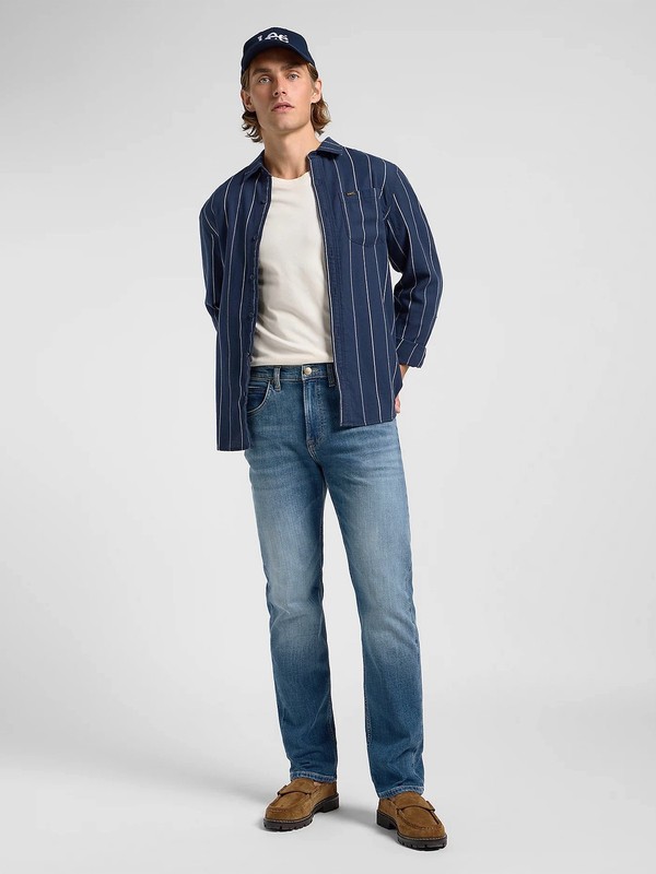 Lee - Men's Regular Straight Fit Super Stretch Jeans - BROOKLYN gallery