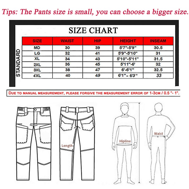 Mens Cargo Pants Tactical Waterproof Work Trousers Outdoor Hiking Combat Pants gallery