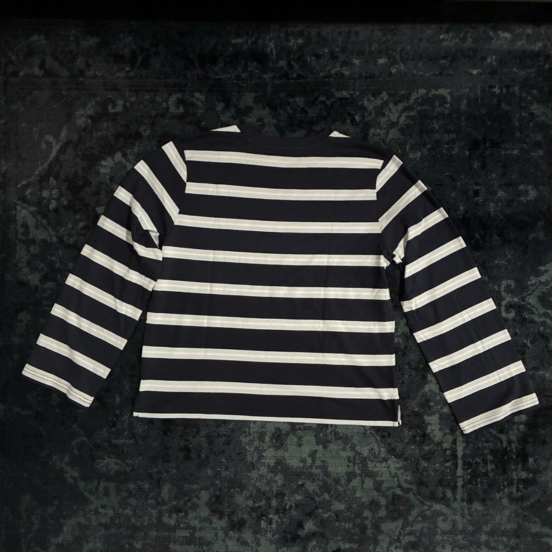 J Crew boyfriend long-sleeve t-shirt, striped, small women's gallery