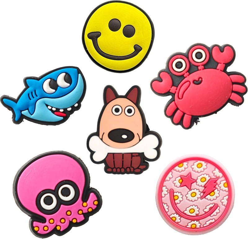 30, 50, 100 Pcs Random Croc Charms for Kids Boys Girls Adult Men Women : Fun DIY gallery
