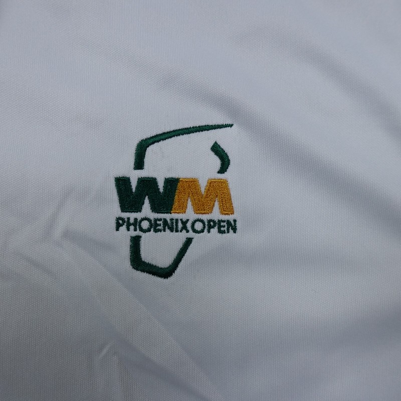 Waste Management Polo Shirt Mens Medium TPC Scottsdale Performance Bermuda Sands gallery