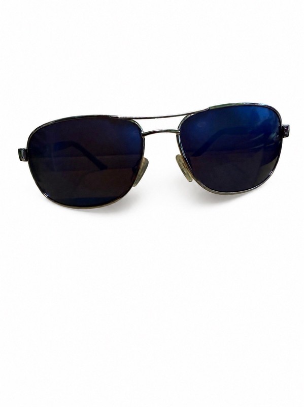 Dillon Optics Drake Silver With Blue Lenses Polarized