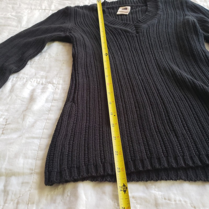 Vintage Cotton V Neck Ribbed Knit Top Mall Goth Smart Casual Basic Layering gallery