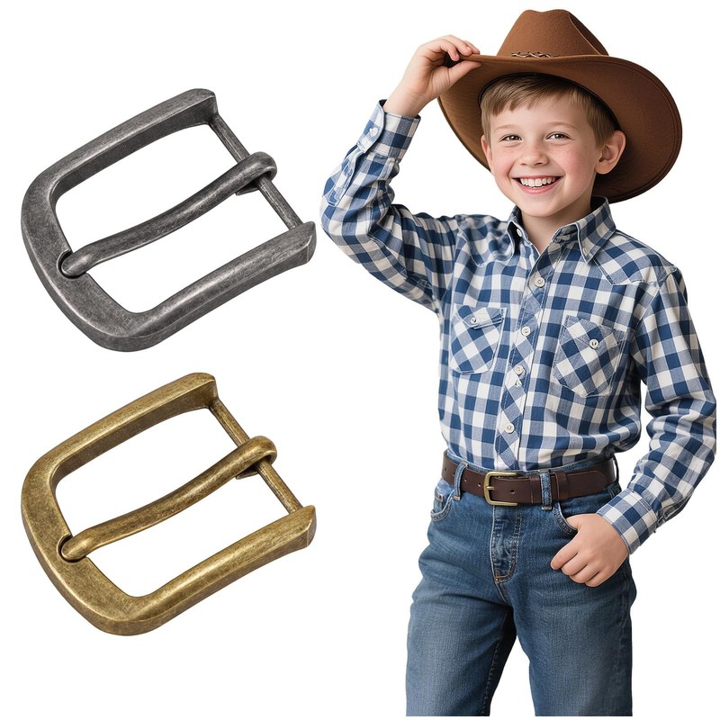 Kids Western Belt Buckles for Boys Girls Texas Rodeo Cowboy Cowgirl Western Part