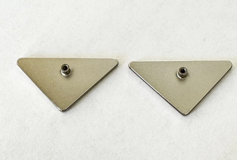 Prada 13ZS 14ZS Sunglasses Triangle Logo Replacement Parts Black Silver 1-Pair gallery