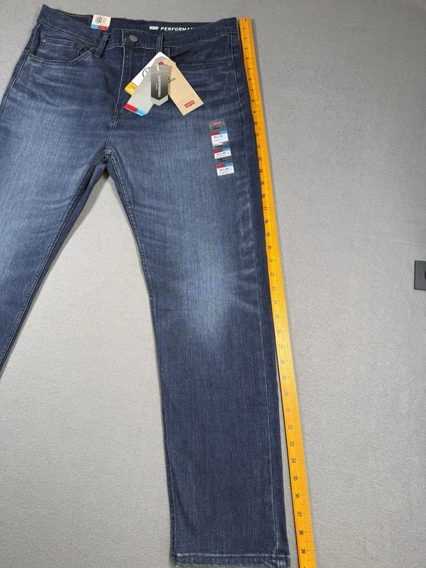 NWT Levi's 502 Regular Taper Performance Jeans 34x30 Thermadapt Blue Denim #0010 gallery