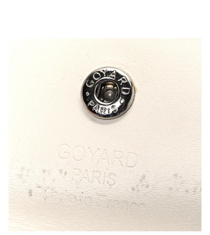 Goyard White/Gray Goyardine Tote Bag with Pouch Double Handles Silver HW gallery