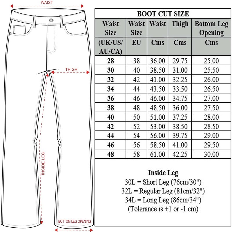 Mens Ez401 Bootcut Jeans, Mid Stonewash, 30W / 30L gallery