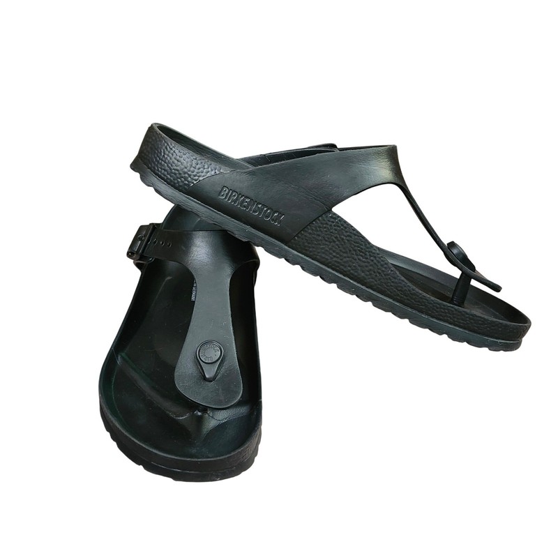 Birkenstock Gizeh EVA Black Waterproof Thong Sandals M 8 W 10 Beach Casual Pool