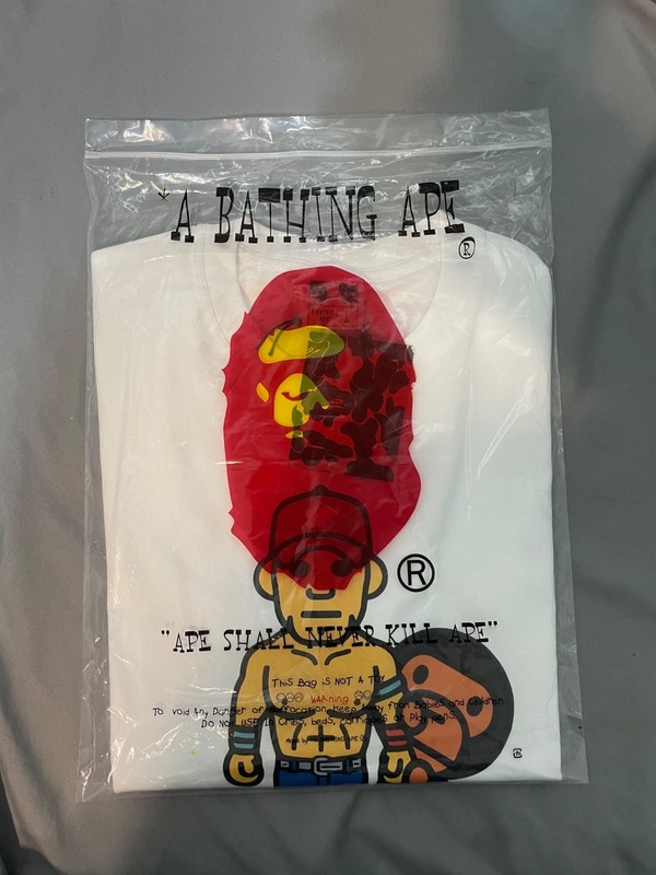 BAPE X WWE JOHN CENA BABY MILO RELAXED FIT TEE gallery