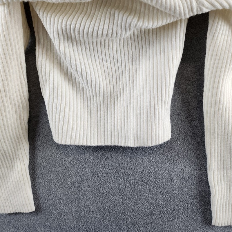 Blanknyc Off-the-Shoulder Sweater Women's Small Fasttalker-White Pullover L/S gallery