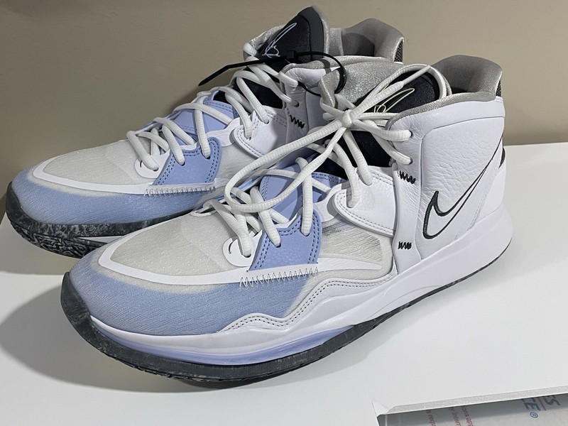 Nike Kyrie Infinity Smoke & Mirrors CZ0204-102 White/Blue/Iron Grey Mens Size 14