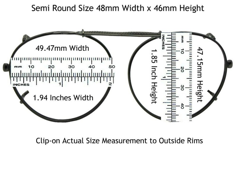 Semi Round Polarized Clip-on Sunglasses gallery
