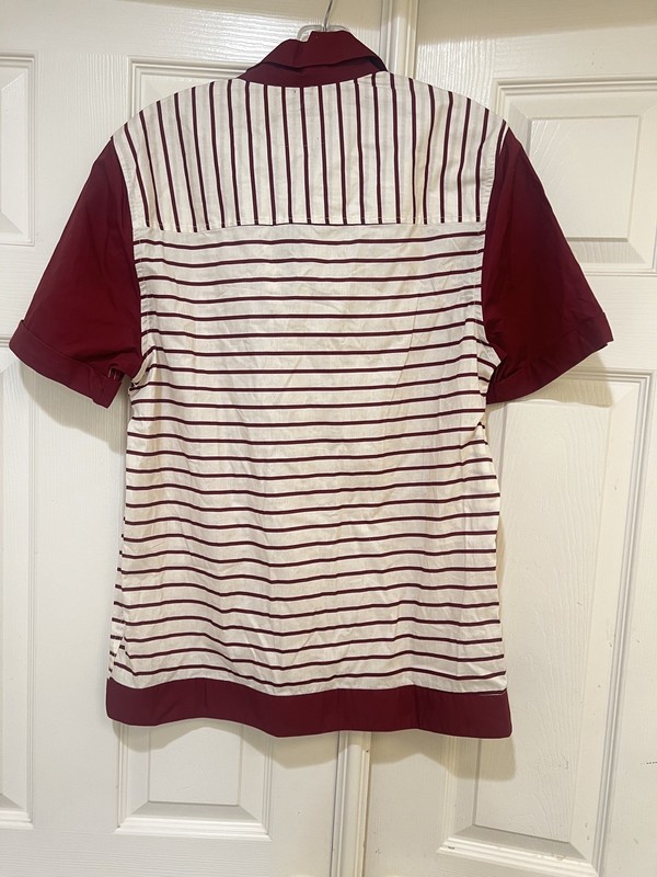 Collectif "DAVID STRIPED" 50s STREIFEN Two-Tone KURZARM Herren HEMD Rockabilly S gallery