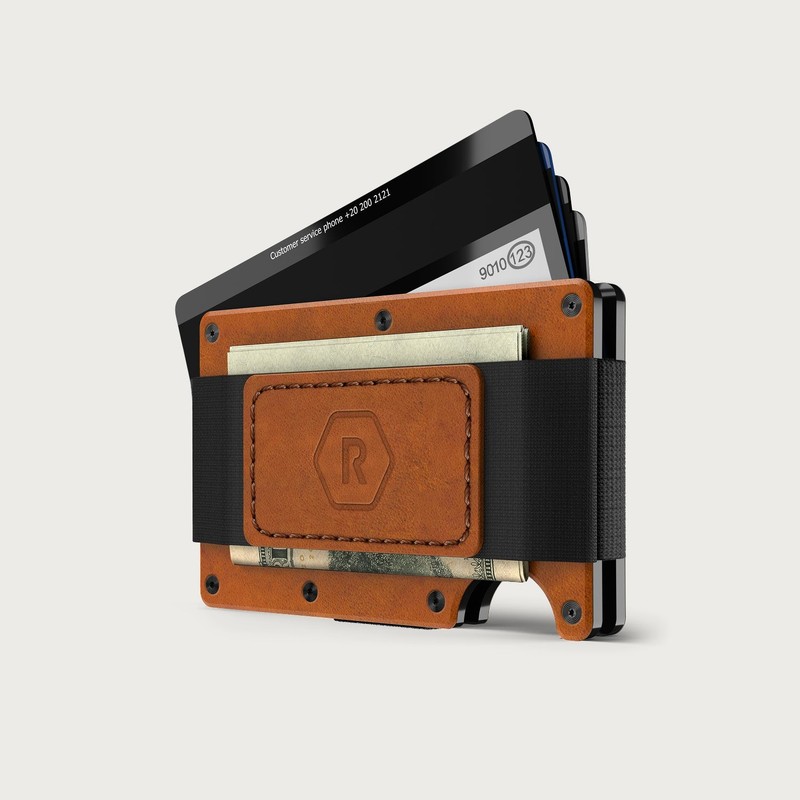 Ridge Wallet 2.0 Tobacco Brown Leather WITH Tracker Card BOTH NEW SEALED!! gallery