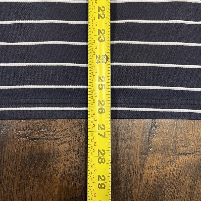 Nike Malbon Golf Polo Men’s Size Medium Navy Blue/White Striped Rare gallery