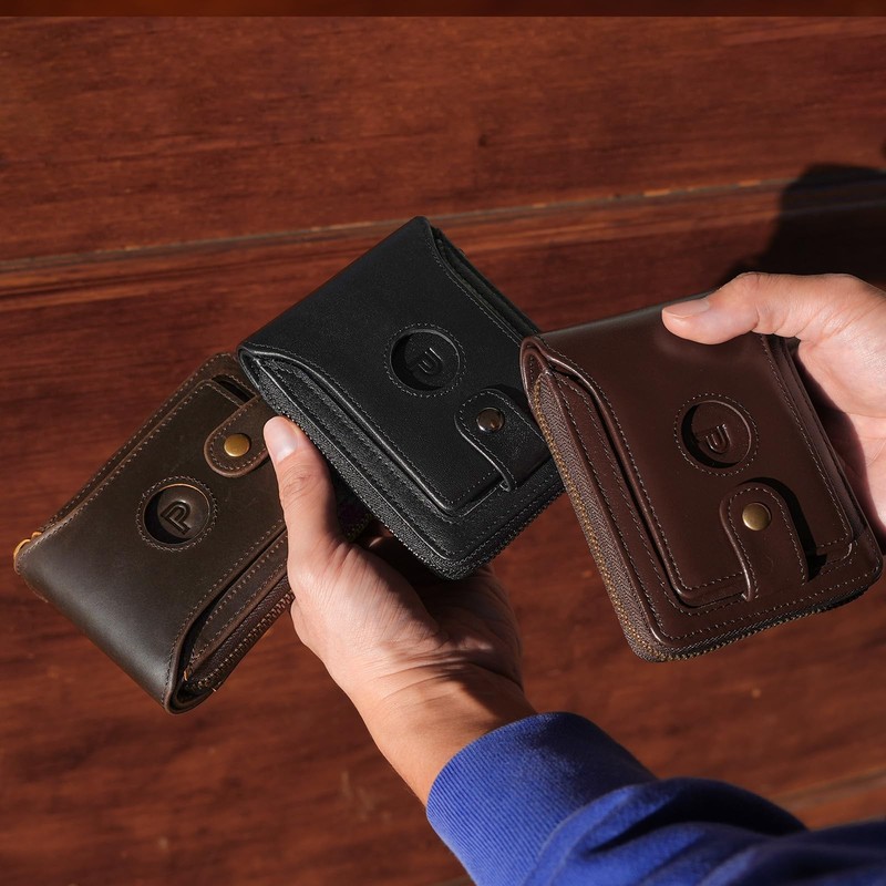 Polare Full Grain Leather Wallet for Men Bifold RFID Blocking Cash Credit Car... gallery