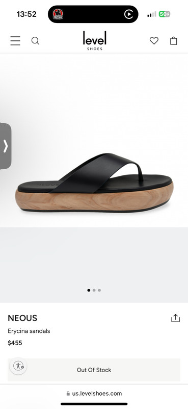 neous sandals wood block sole with Italian leather upper gallery