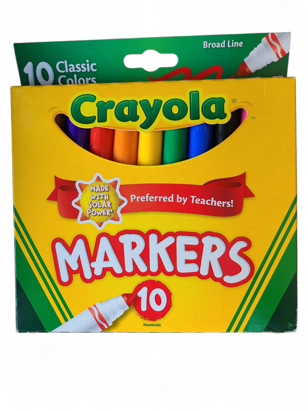 Crayola Broad Line Markers, Classic Colors 10 Each, 10 Count (Pack of 1) gallery