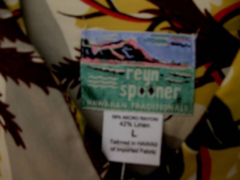 NEW REYN SPOONER VERY BEAUTIFUL MAKAWELI RARE HAWAIIAN MIRACLE PLANT $115 SIZE L gallery