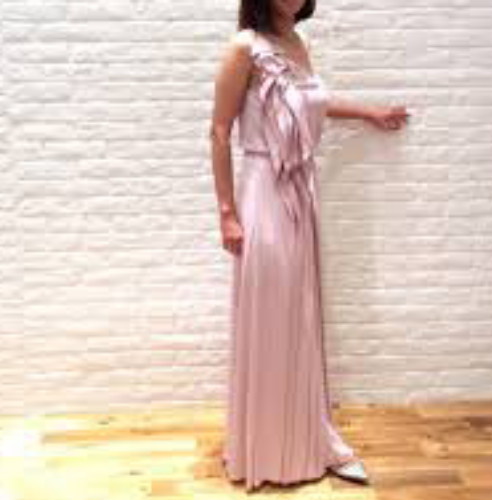 NEW BCBG MAX AZRIA JOYCE ONE-SHOULDER RUFFLED GOWN WQR62N20/L134W SIZE S