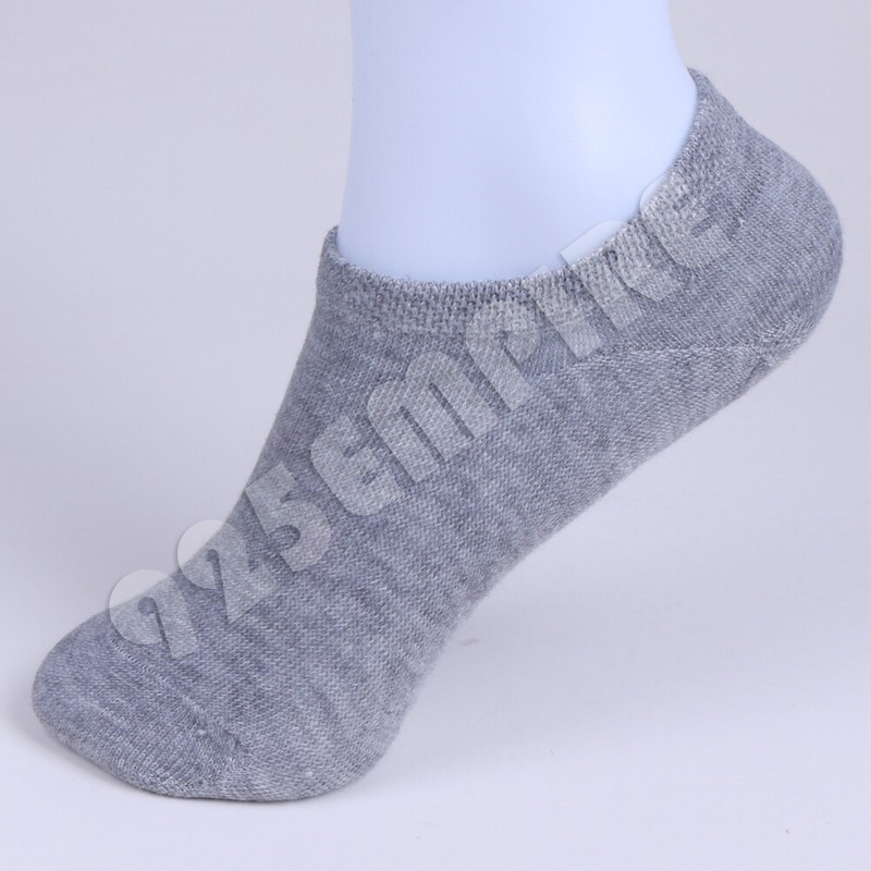 Men No Show Socks Black/White/Grey Mixed Liner Invisible Low Cut Size:9-11/10-12 gallery