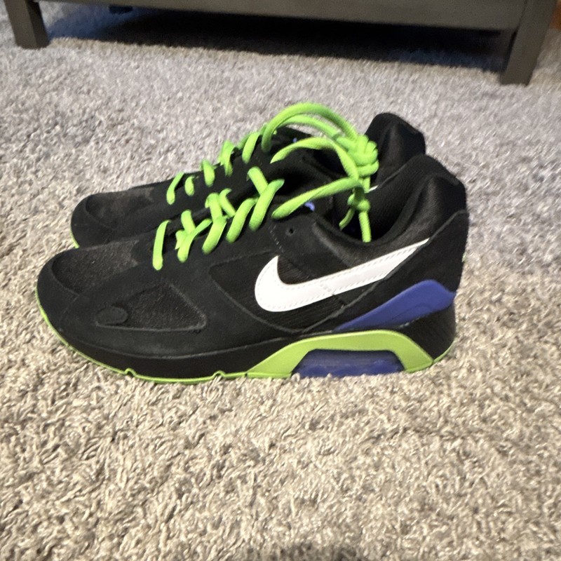 Nike Air Max 180 "Joker" Black/Green Low Top Sneakers FZ3058-001 gallery