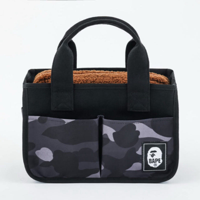 BAPE KIDS A Bathing Ape 2023 Tote Bag & Milo Pouch Spring Summer CAMO Interior