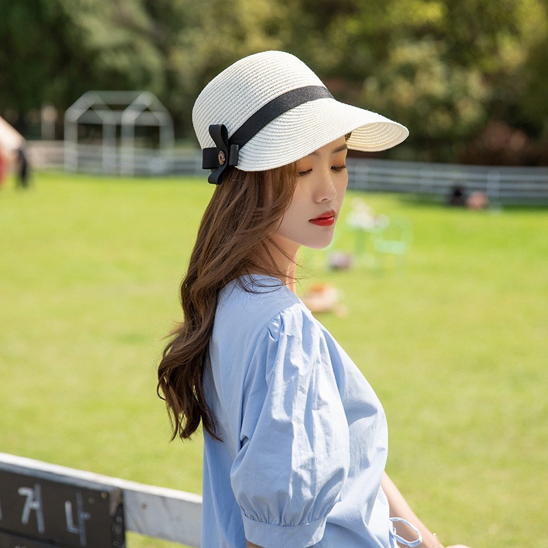 Straw Equestrian Hat Women’s Outdoor Beach Casual Hat