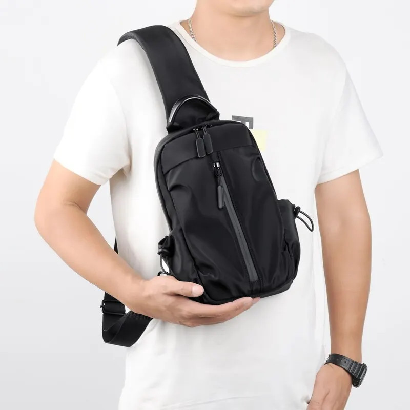 Men's Trendy Fashion Chest Bag Men And Women Universal Business Outdoor Waterpro gallery