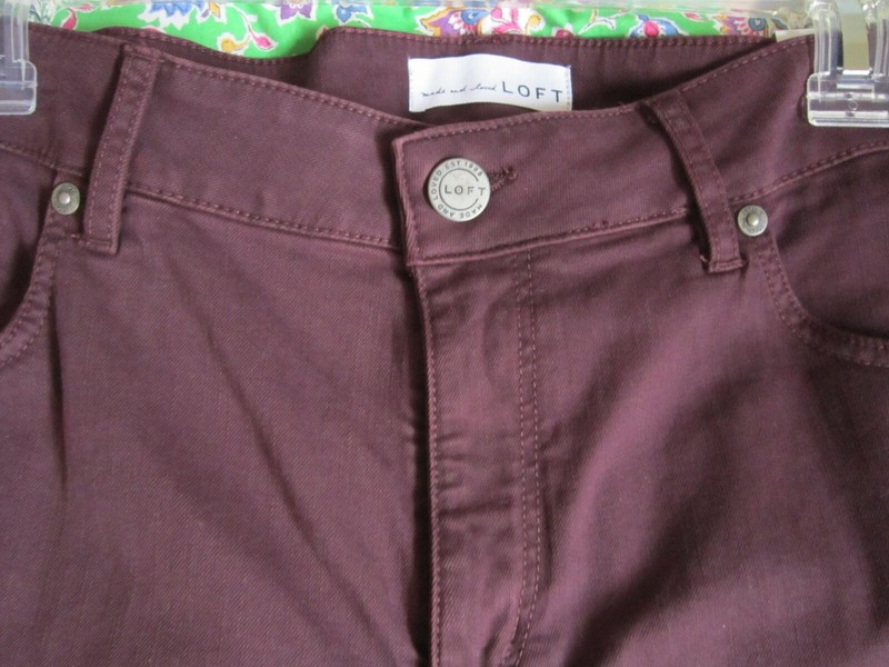 NWT Ann Taylor Loft Curvy Skinny Denim Pant Size 12/31 Women Mahogany Tag $69.50