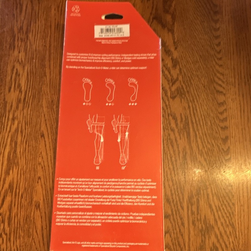 Specialized Body Geometry S1 Footbed Shoe Insoles Inserts, Size 48-49 gallery