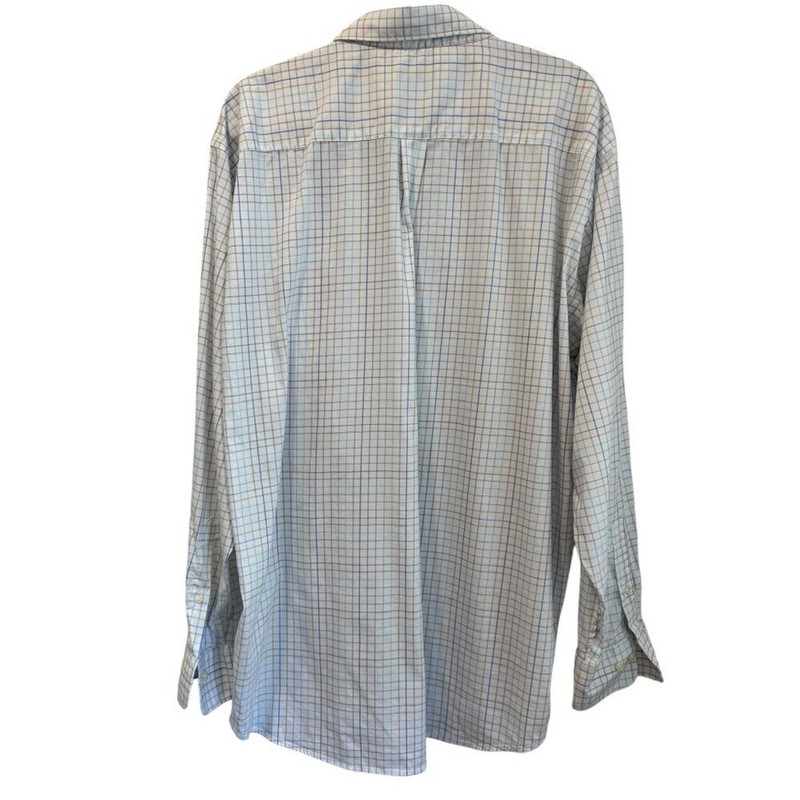 Peter Millar Plaid Button Down Long Sleeve Dress Shirt XXL gallery