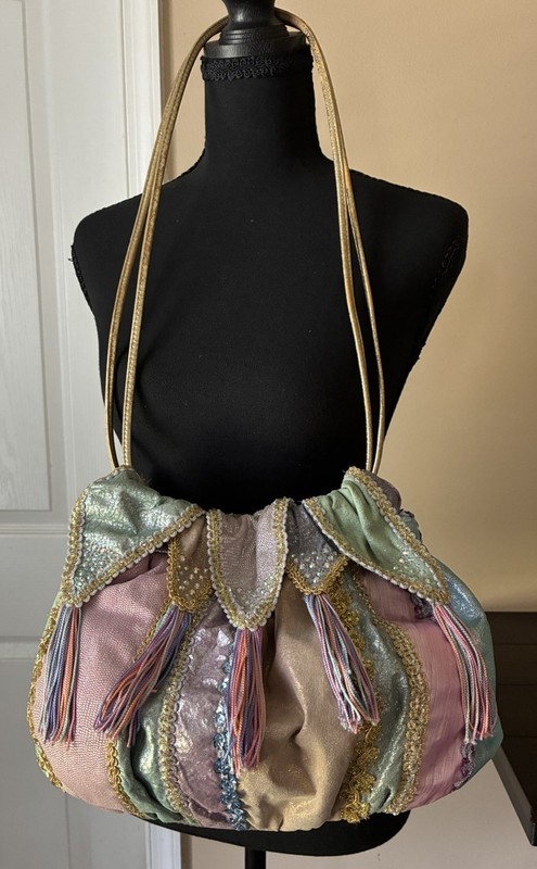 Stunning Rita Diana For Mylinka Handbag Multicolored Pastel Designs Vintage ￼￼￼ gallery