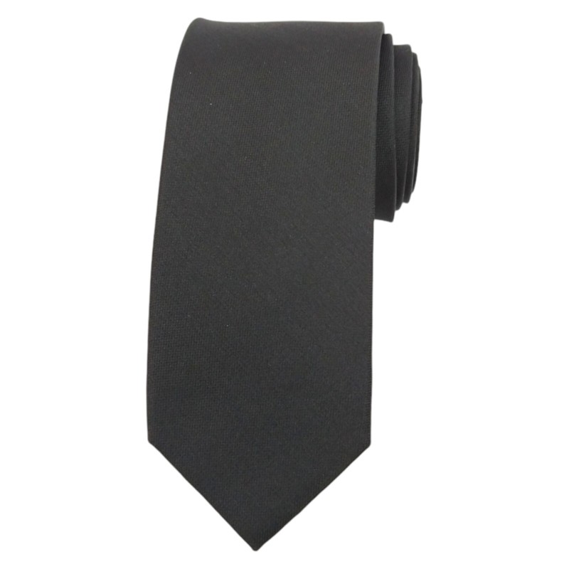 ALARA Mens Black Silk Tie Solid Designer Woven Slim 2.75 Designer Necktie $80
