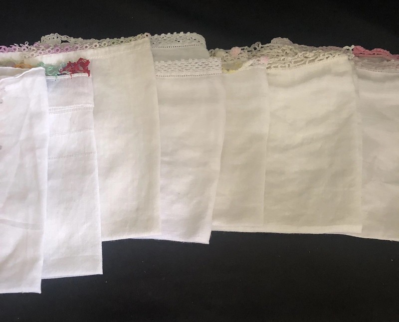 Ten Ladies Hankies Tatting Embroidered Christmas More gallery