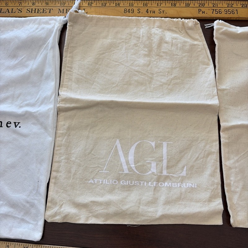 Designer Dust bags Mixed Lot Drawstring Shoe Purse Storage Bags Lot of 6 gallery