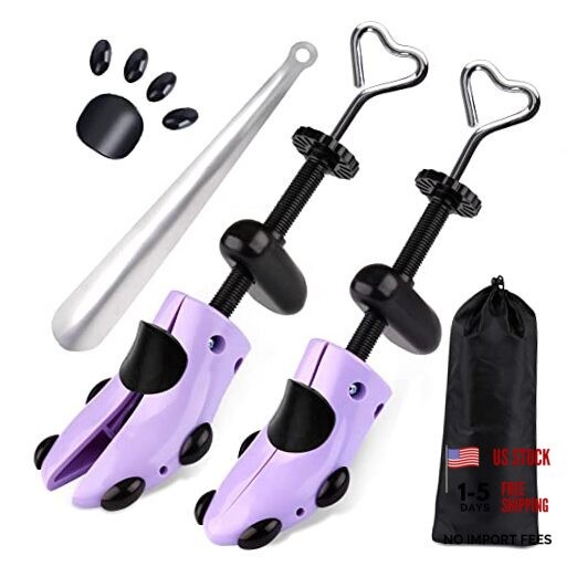 Shoe Stretcher, Plastic Pair of 4 Light Purple for Women’s Shoes Us Size 5.5-10