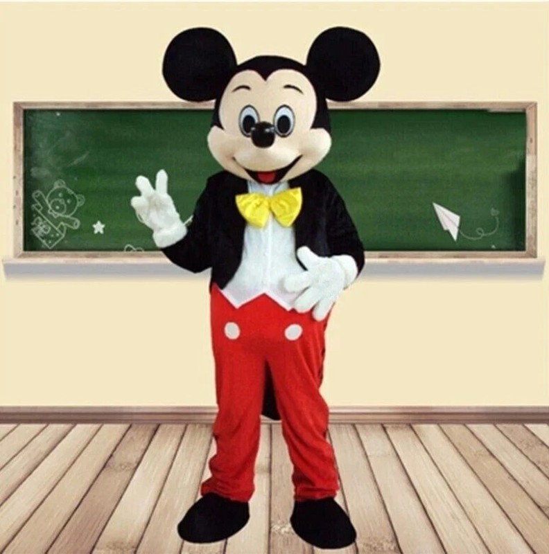 Hot Mickey Mouse Mascot Costume Adult Size Party Dress Suit Halloween