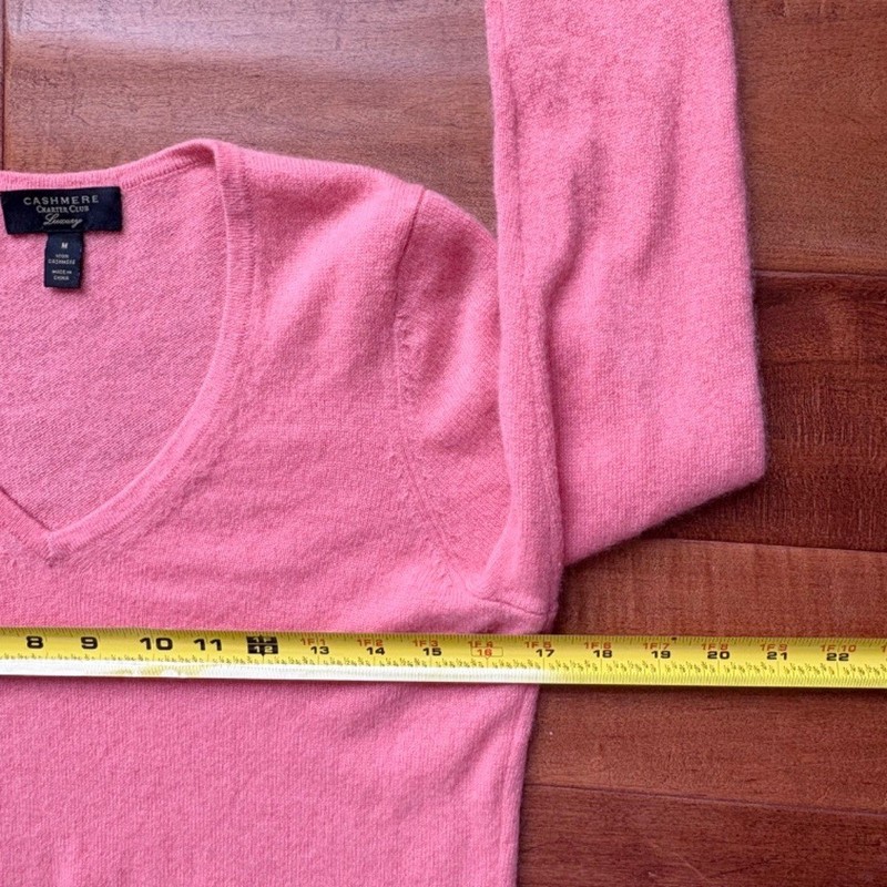 Cashmere Charter Club Luxury V-Neck Sweater Womens M Long Sleeves gallery