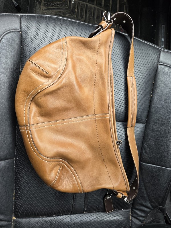 Coach Small Leather Shoulder Bag Vintage Y2k