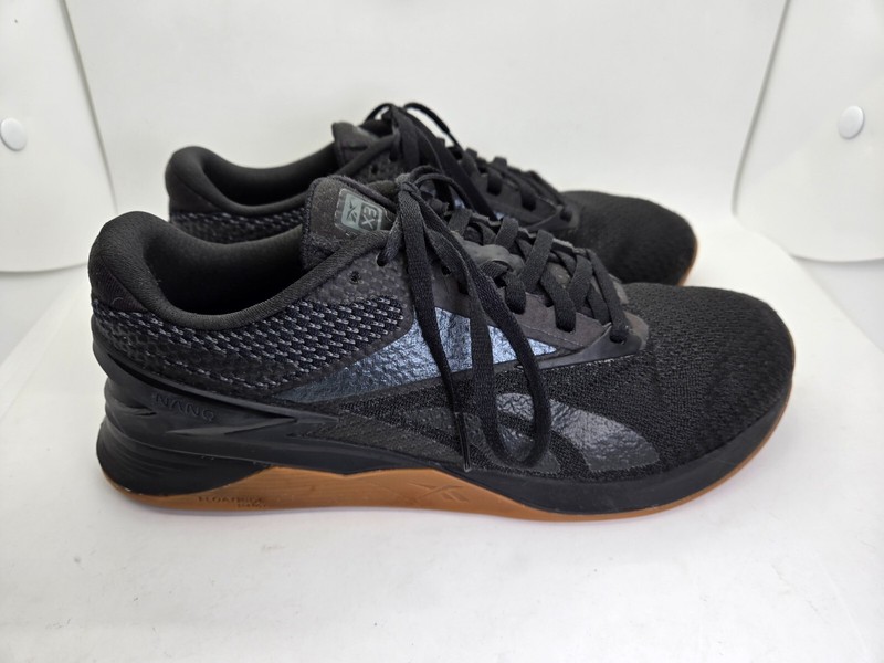 Reebok Nano X3 Shoes Men’s 6 Black Athletic Training Workout Gym Gum Sneakers