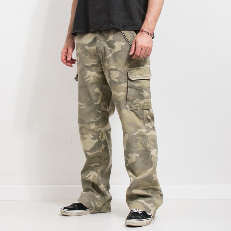 Ocean Coast Big & Tall Camo Ripstop Cargo Pants 50 Waist Stretch Pockets
