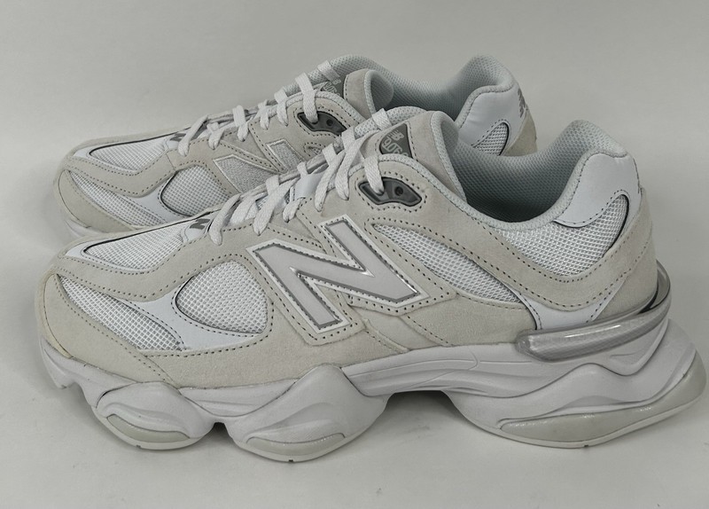 New Balance 9060 Unisex Sneakers Running Shoes Triple White U906027Z Men’s 12
