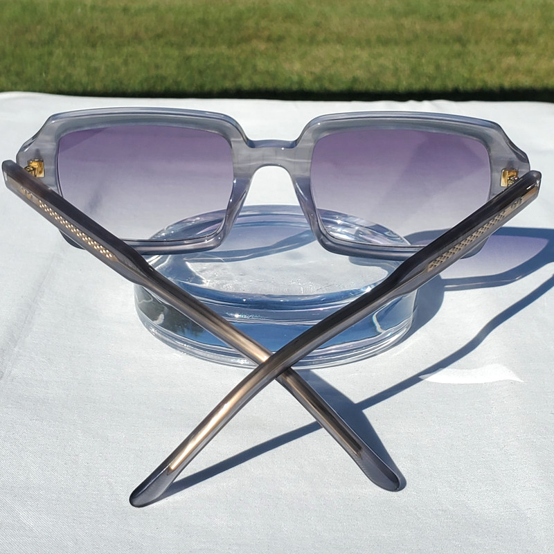 *NEW+RARE* John Dalia Sunglasses/ CHARLIE C154 Grey/Gradient Grey/ GOLD Accents!
